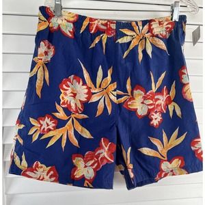 Kanu Men's Swim Shorts Trunks Lined Multicolor Tropical Island Swimwear Sz M NOS